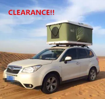 CLEARANCE!! PROMOTION! Shaking hands car top tent Fiberglass Hard Shell Roof Top Tent with Shaking Handle