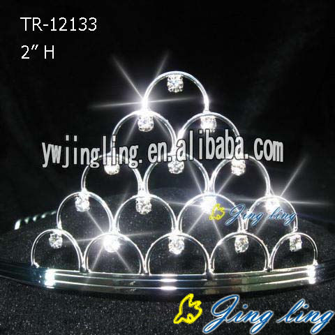 Rhinestone Crowns Tiara  TE-12133