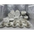 Ceramic tableware of the dining table