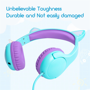 Stereo sound wired Headphone 3.5 mm kids headset