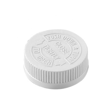 China sp 38/400 Plastik Medicine Şişe Yuvarlak Çarpışma Üst Kapağı