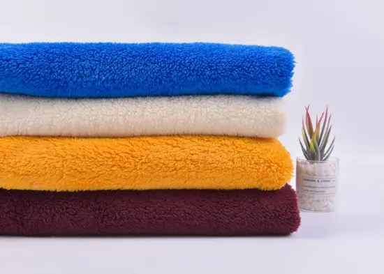 Plush Fleece Coat Jacket Brush Sherpa Fleece Fabric