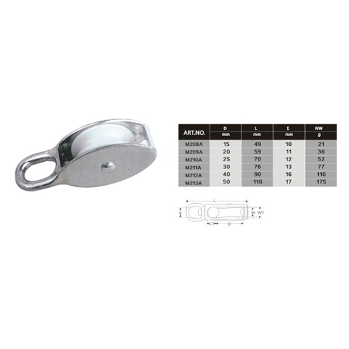 Metal Bracket Nylon Pulley