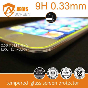 New arrival! 9H Yellow Fluorescence color tempered glass screen protector for iPhone 6