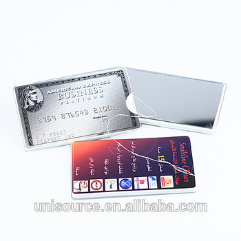 Floss card with label sticker and mirror