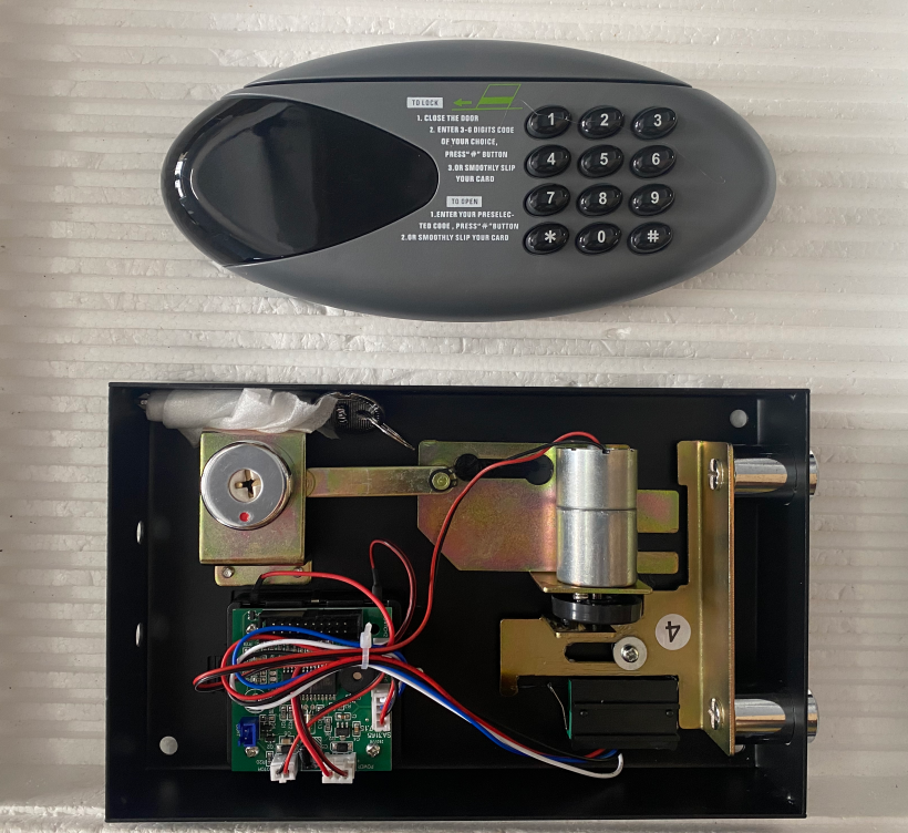 electronic motorized lock for hotel safes