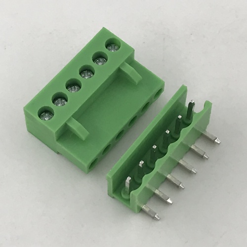 Bloques de terminales conectables PCB con paso de 3.96MM