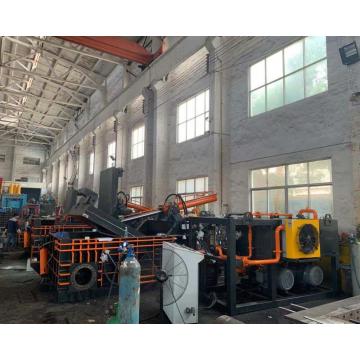 Hydraulic Auto Iron Copper Steel Aluminum Turnings Baler