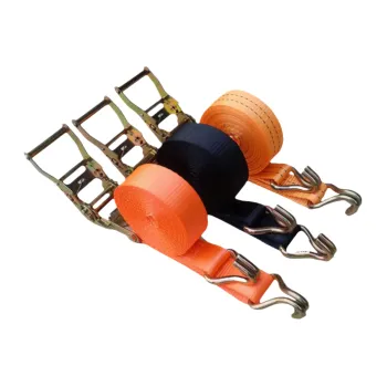 TXK RTJ 5000kg/11000LB Double J Hook Ratchet Lashing Strap - Factory Price
