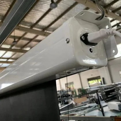 Motorized Tab-Tensioned 120 Inch 16:9 Projector Screen for WeMax VAVA UST Laser Projector - Hot Sale Yovanxer