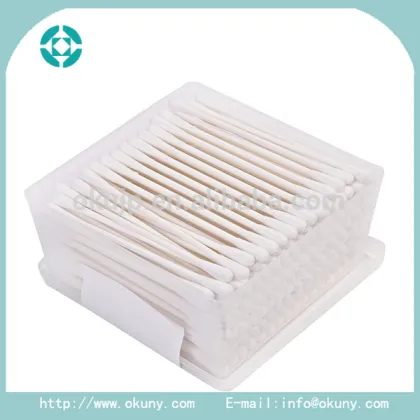 Medical wooden cotton buds/cotton swabs