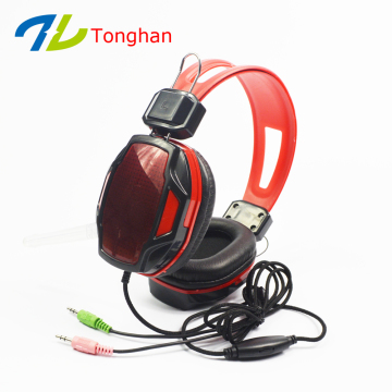 OEM cpmputer USB stereo headphones with Microphone