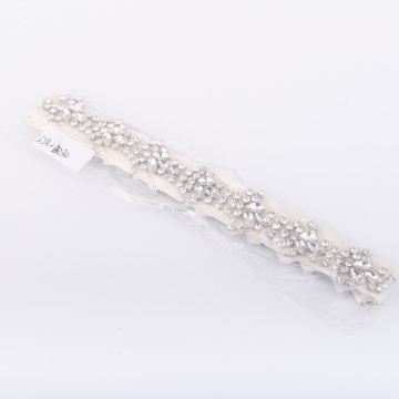 Hot sale Wedding Rhinestones Applique Crystal Hot Fix Clear Rhinestones Designs Bridal Sash
