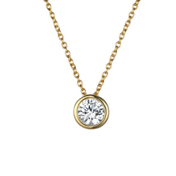 Groothandel licht luxe multifunctionele sleutelbeenketting met strass en april witte geboortesteen hanger