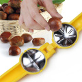 VOGVIGO Nut Opener Cutter Gadgets 2 in 1 Quick Chestnut Clip Walnut Pliers Metal Nutcracker Sheller Kitchen Tool Stainless Steel