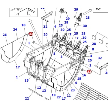 Ekskavatör için 21T-70-34240 Yıkayıcı PC2000 Parçaları