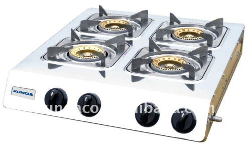 4 gas burners free standing gas cooker