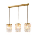 LEDER Modern Round Crystal Pendant Light