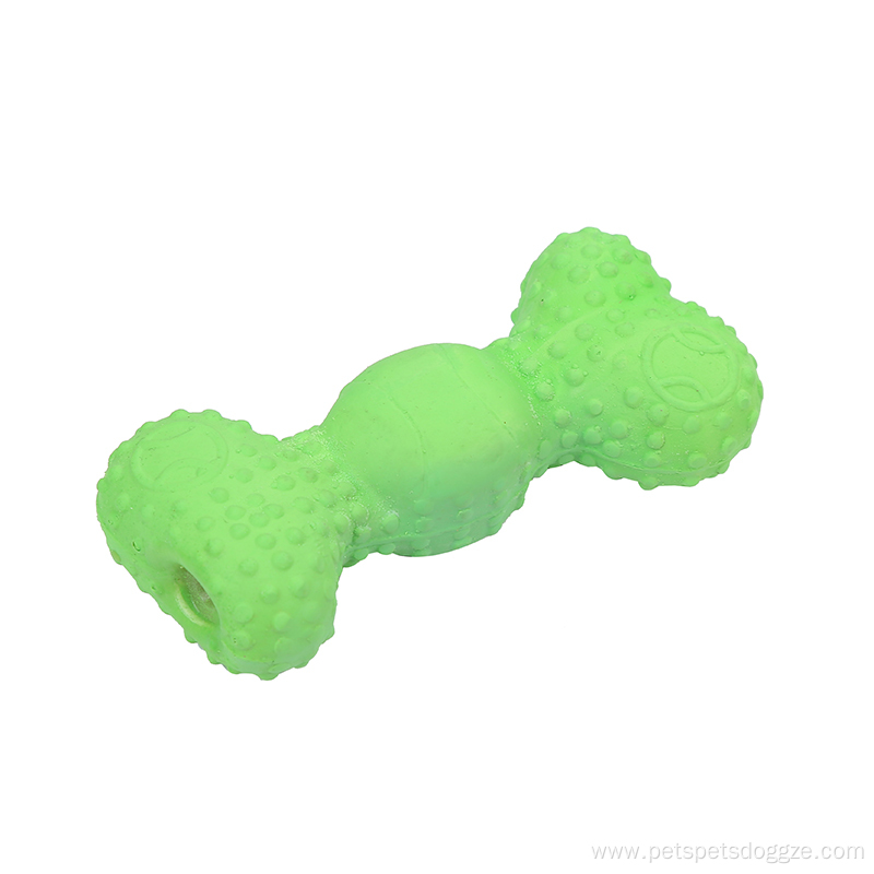 Bone Shape Dog Chew Toy Soft Squeaky Sound