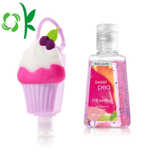 Hand Sanitizer Bottle With Hanging Silicone Holder Keychain