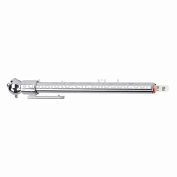 pencil tire pressure gauge, differential pressure gauge, popular style, metal tube with chorme-plasted head