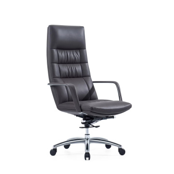 Modern Style Adjustable Swivel Office Chair PU Leather Ergonomic Executive Manager Mesh Chair with Revolving Feature
