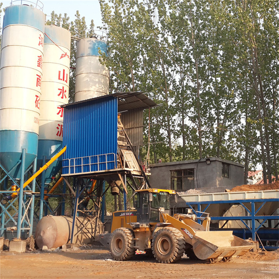 Fully automatic stationary concrete batching plant