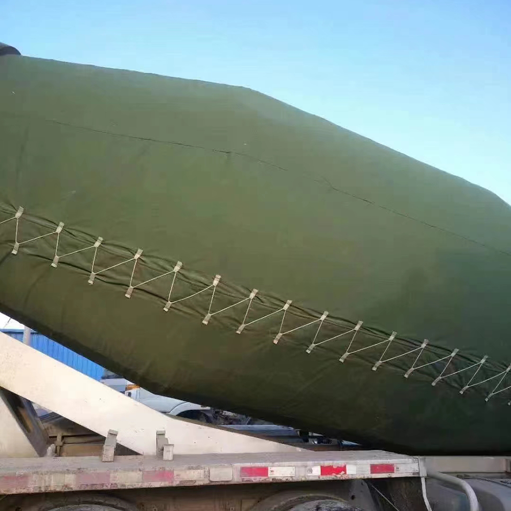 cement truck cover made of canvas material 