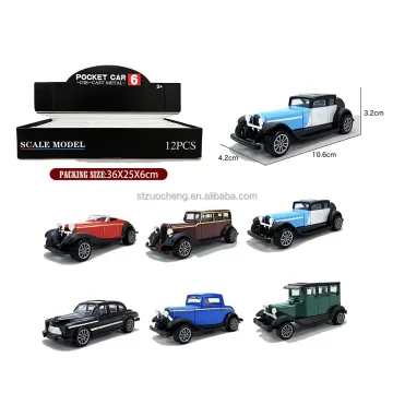 1:43 Scale Retro Diecast Cars Model - Pull Back Alloy Collectibles