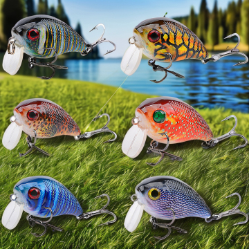 NEWMAJOR 4.3cm/6.5g Rock Crank Floating Hard Bait Lure for Freshwater Bass & Bream Fishing