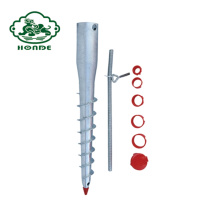 Sistema de cimentación de pilotes de tornillo de pérgola