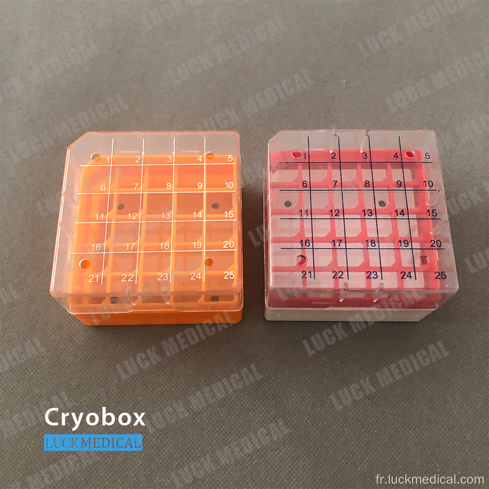 Racks de rangement cryo-boîte de cryovial