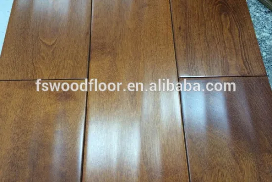 EXW price handscraped hard maple hardwood flooring