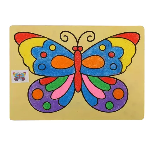 Creative Cartoon Sticker and Sand Art Set: A DIY Painting Kit for Kids' Craft Supplies