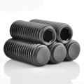 Black oxide Hexagon socket set screws with flat point