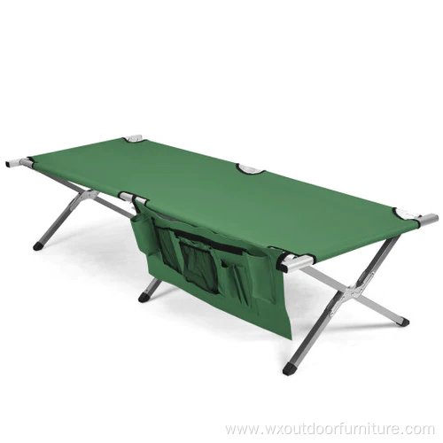 Customize Aluminium Adults Single 600D Double Outdoor Beach Portable Folding Camping Sleeping Cot for travelling