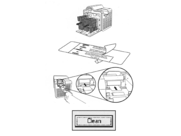 Kartendruckerreinigung Card printer cleaning