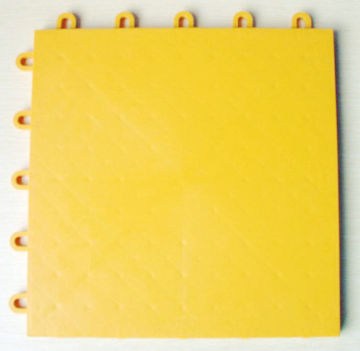 Table Tennis Flooring, Multi Functional Yellow Modular Interlocking Sports Court Floor