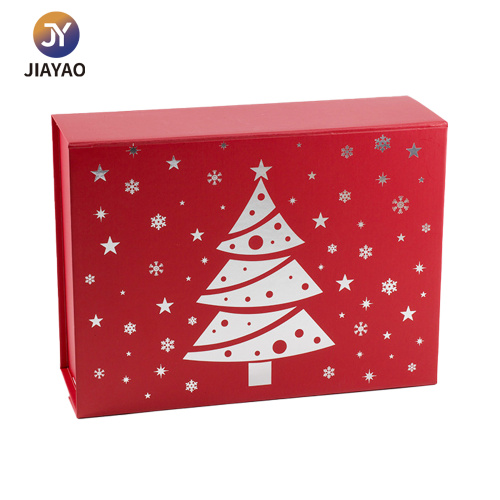 Boîte en papier en forme de coeur de Noël