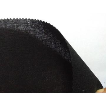 bukan bersebelahan interlining warna hitam lebar 112cm