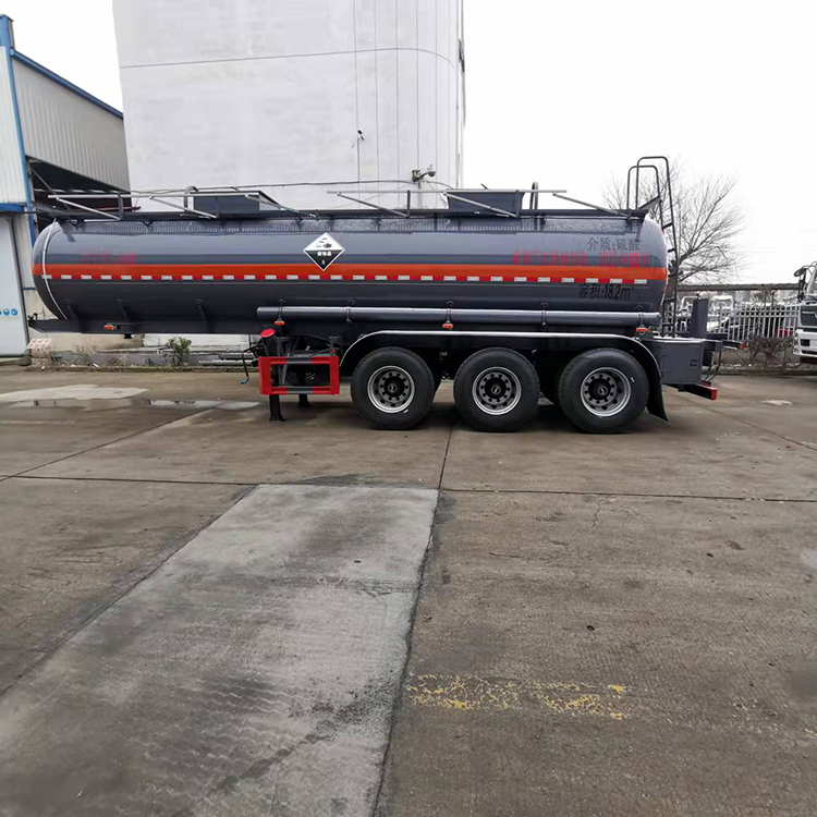 Tr-axle tank semi trailer asphalt transport tank trailer