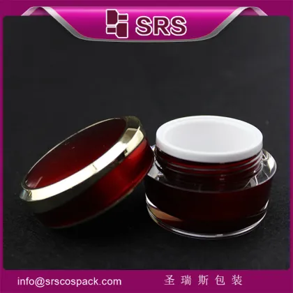 China luxury cosmetic acrylic jar container ,old round acrylic jar for cream