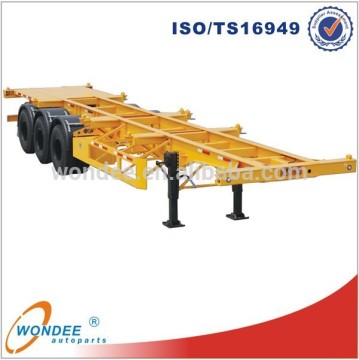 China Manufacturer 3-axle Chassis Trailer for Sale