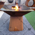 Cocina al aire libre oxidada Corten BBQ