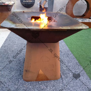 Outdoor Kitchen Rusty Corten BBQ