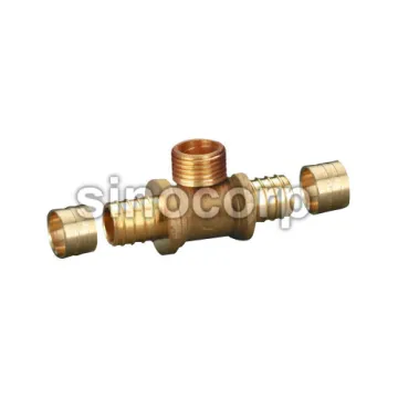 Brass Plumbing Fitting Tee Male