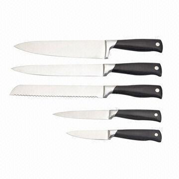 2Cr13 Stianless Steel Kitchen Knife Set with Plastic Handle