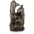 Five Tiered Rainforest Tree Trunk LED Lights Fountain