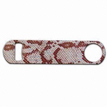 Full-color Printed Stainless Steel Bottle Opener, Customized Designs and Colors are Accepted