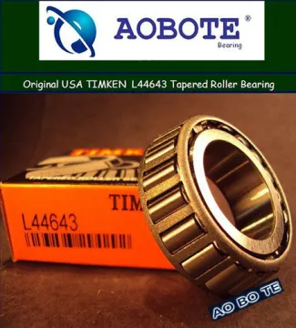 Radial Load Timken Taper Roller Bearings L44643 / L44610 , Roller Contact Bearing